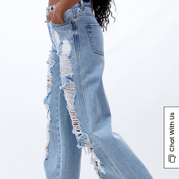 PacSun Distressed High Waist Baggy Jeans - Picture 10 of 11
